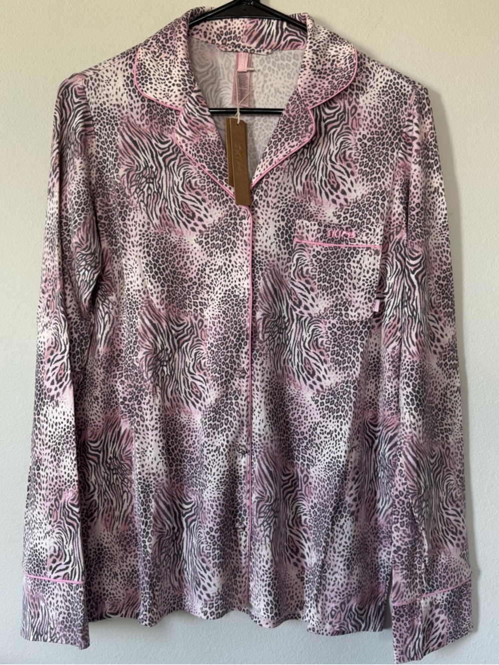 SKIMS Sleep Long Sleeve Button Up Set - Bloom Mini Multi Animal Print - Picture 3 of 12